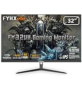 FYHXele 32 Zoll 4K 144Hz Gaming Monitor UHD Fast IPS 1ms 16:9 PC