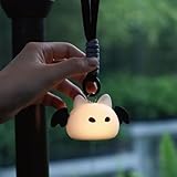 GUIGUZHJ Bat Handbag Light, Purse Light, Cordless Rechargeable Night Light for Kids Bedroom, Mini Portable Silicone Animal Lamp for Teens Boys Girls, Valentine's Day Gift