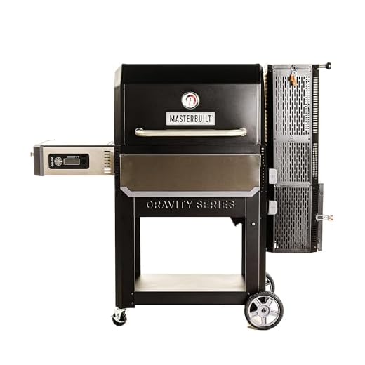 Masterbuilt MB20041220 Gravity Series 1050 Digital Charcoal Grill and Smoker Combo, sq. in, Black