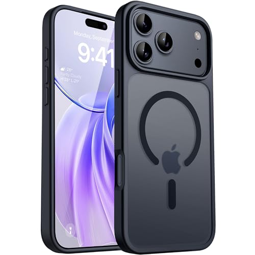 Image of CACOE Magnetic Case for iPhone 17 Pro 6.3 inch, Matte Black