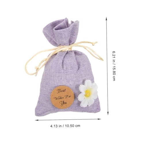 10 bolsas vacías rellenable de lino para lavanda 15.8x10.5 cm miniatura 5