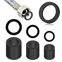 JIANwen 48 Stück Dichtungsringe Set, 12/15/20mm Gummischlauchringe Dichtungsringe für Wasserhahn O-Ring Dichtringe Gummi Schlauch Unterlegscheiben für Brausekopf Wasserhähne Brauseschlauch