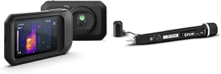 FLIR C5 Thermal Imaging Camera with WiFi - Handheld, High Resolution & MR40 Moisture Pen with Built in Flashlight