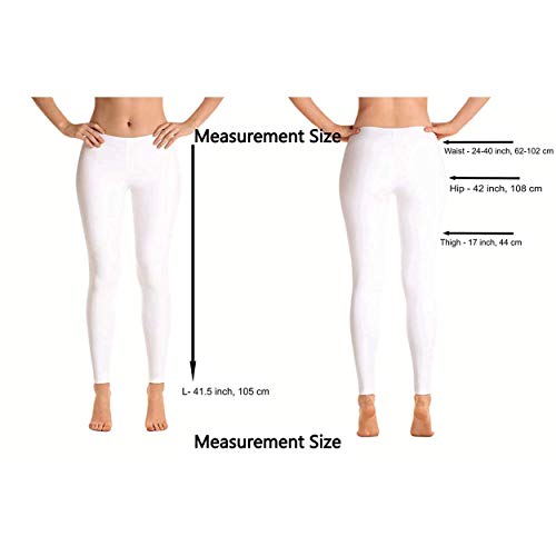 Image of Cotton Lycra Soft Stretchable Women's Multi Color Leggings, Pack of 2 - S,M,L,XL,2XL
