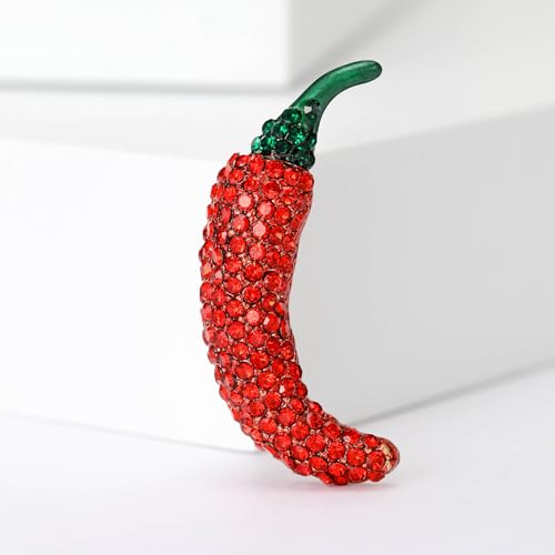 Image of Enamel Fruit Brooch for Women Rhinestones Fruit Lapel Pin Elegant Fruit Brooches Jewelry Gift, Perfect for Dresses Hat Bag