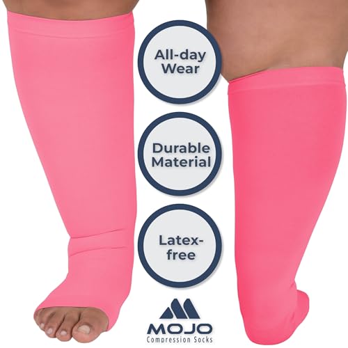Image of Mojo Toeless Compression Socks for Women and Men 20-30 mmHg Open Toe - AB211