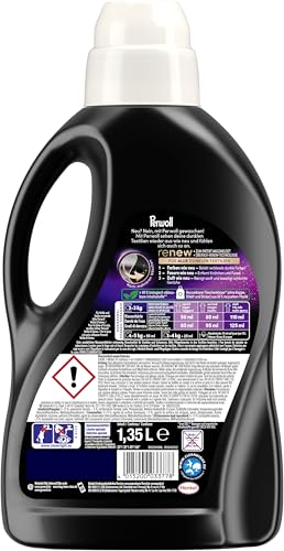 Perwoll Renew Black Waschmittel (27 Waschladungen), Feinwaschmittel reinigt sanft und erneuert dunkle Farben und Fasern, für alle dunklen Textilien, mit Dreifach-Renew-Technologie