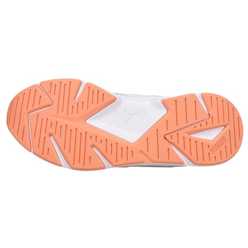 PUMA Puma Women's Muse X5 Sneaker, White-Peach Pink-Pristine, 9