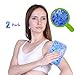 Hot and Cold Gel Bead Ice Pack (2-Pack) by FOMI Care | Lavender Scented | Reusable Cold Wrap, Cold Compress & Heating Pad | Freezable, Microwavable | Fabric Backing (7.5” x 4.5”)