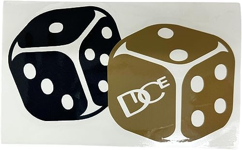 Amazon | DICE(ダイス) 日本製 サイコロ ステッカー MLT(ブラック