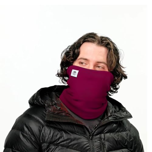 Turtle Fur Double-Layer Neck Warmer - Ultra-Soft, Stretchy Chelonia 150 Fleece Neck Gaiter Made with 100% Recycled Polyester, Azalea - Thumbnail 2