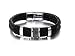 Produktbild Bijoux pour tous Herren-Armband, Leder, geflochten, 2 Stränge