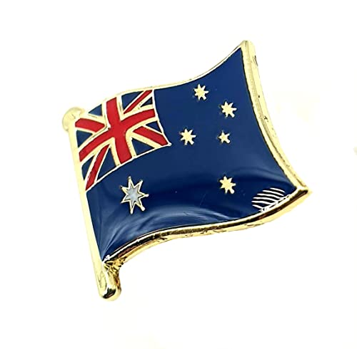 Insignia de metal esmaltado con bandera de país de Australia, australiana, Metal