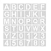 AIEX 36st Sjablonen Letters en Cijfers, 7,6cm Herbruikbare Kunststof Sjablonen Alfabet Letters Nummer Craft Stencils…