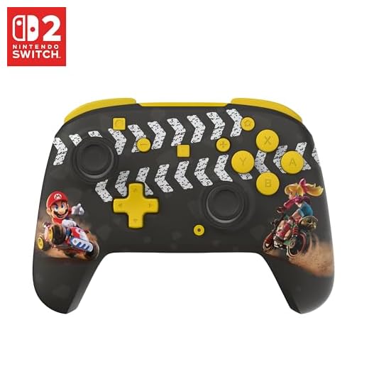 Turtle Beach Rematch Wireless Controller: Mario Kart World – Offiziell lizenziert für Nintendo Switch 1 und 2, TMR-Thumbsticks, anpassbares RGB, wiederaufladbarer Akku