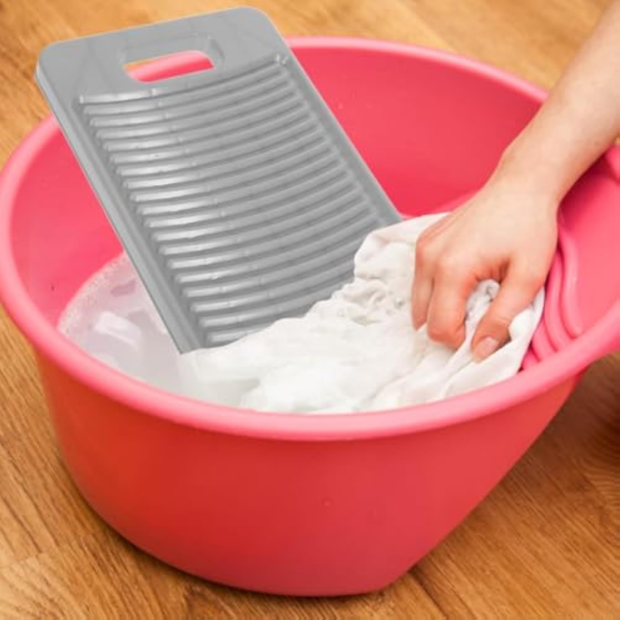 Plastic Laundry Washboard with Handle