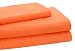 Pegasus Home Fashions Bright Ideas Striped Microfiber Sheet Set, Twin, Tangerine