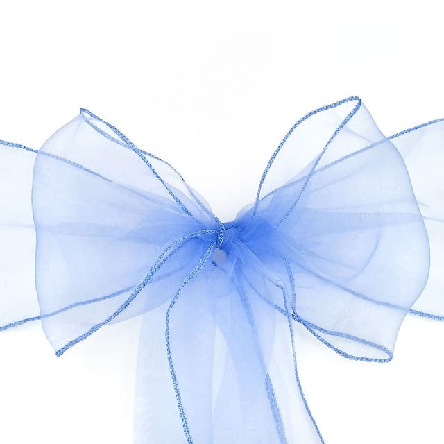 Lazos de organza fina con acabado protector para sillas de alta ceremonia