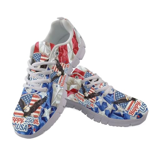 Image of GIFTPUZZ Mens Lace Up Athletic Trainers Running Sneakers Wedge Breathable Gym Lightweight Sports Tennis Shoes