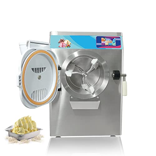 Koalalko Commercial Etl Countertop 14L Hard Ice Cream Machine, Gelato Ice Cream Maker With 4.3” Touch Control Screen Panel, 9-11 Gal/H Frozen Fruit Ice Cream Maker For Restaurant Cafe Ice Cream Store #TOP1