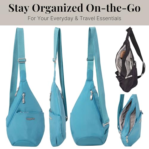 Image of Baggallini Mini Sling - 12x7 Sling Crossbody Bag Backpack with Adjustable Shoulder Strap