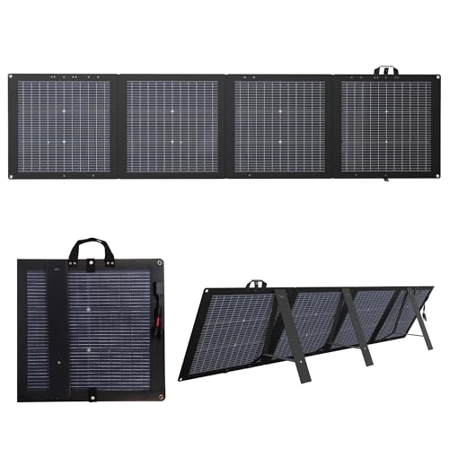 LETSFAB Solar Panels 220W Bifacial Portable, 25% High-Efficiency N-Type HJT Solar Cell, Outdoor...