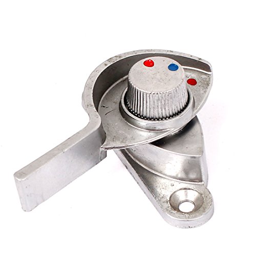 Image of Aexit 2pcs Metal Padlocks & Hasps Crescent Shaped Glass Window Locking Right Left Handle Casement Combination Padlocks Sash Locks