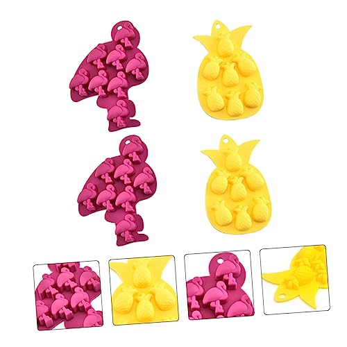 Moldes de silicona para hielo y chocolate 4 piezas miniatura 5