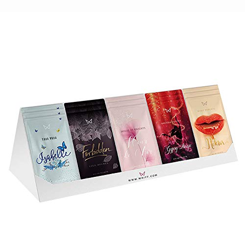 #1 Women's Perfume Sample pack. 15x Designer perfumes and fragrances. Explore unique scents for any occasion. Test, sample, fall in love. Head back to WHIFF shop for a 50ml fragrance bottle.