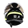 Royal Enfield Speedx FF Hiviz Id Abs Gl ISI and DOT Certified Riding Helmet with High Impact Grade Thermoplastic for Impact Protection and Fully Removable and Washable Internal Fabric Gold (XL) 62