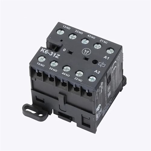 Mini relé contactor KC6 de 4 polos K6-31Z de 24V AC para control de circuitos