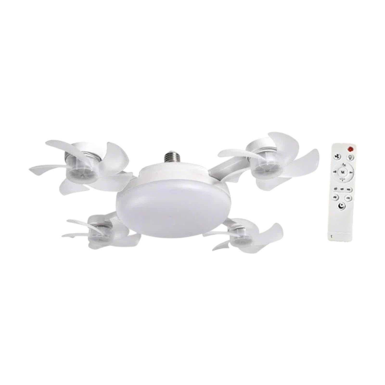 Ceiling Fan Light Remote Control Decor LED Light for Entryway Bedroom Indoor 4 Heads Fan 55cm|Home & Garden | Lamps Lighting & Ceiling Fans | Ceiling Fans-image-45