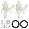 2Pcs 385311641 RV Toilet Water Valve Kit, Upgraded RV Toilet Valve Replacement for Dometic 300, 301, 310, 311, 320, 321 SeriesPedal-Flush Toilets, Camper Toilet, with 385311658 Toilet Flush Ball Seal