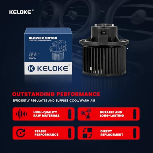 Image of KELOKE Front HVAC Heater Blower Motor Fan Compatible with Kia Soul 2014 2015 2016 2017 2018 2019 L4 1.6L /2.0L Hatchback, with Fan Cage, Replace# 700300 97113B2000