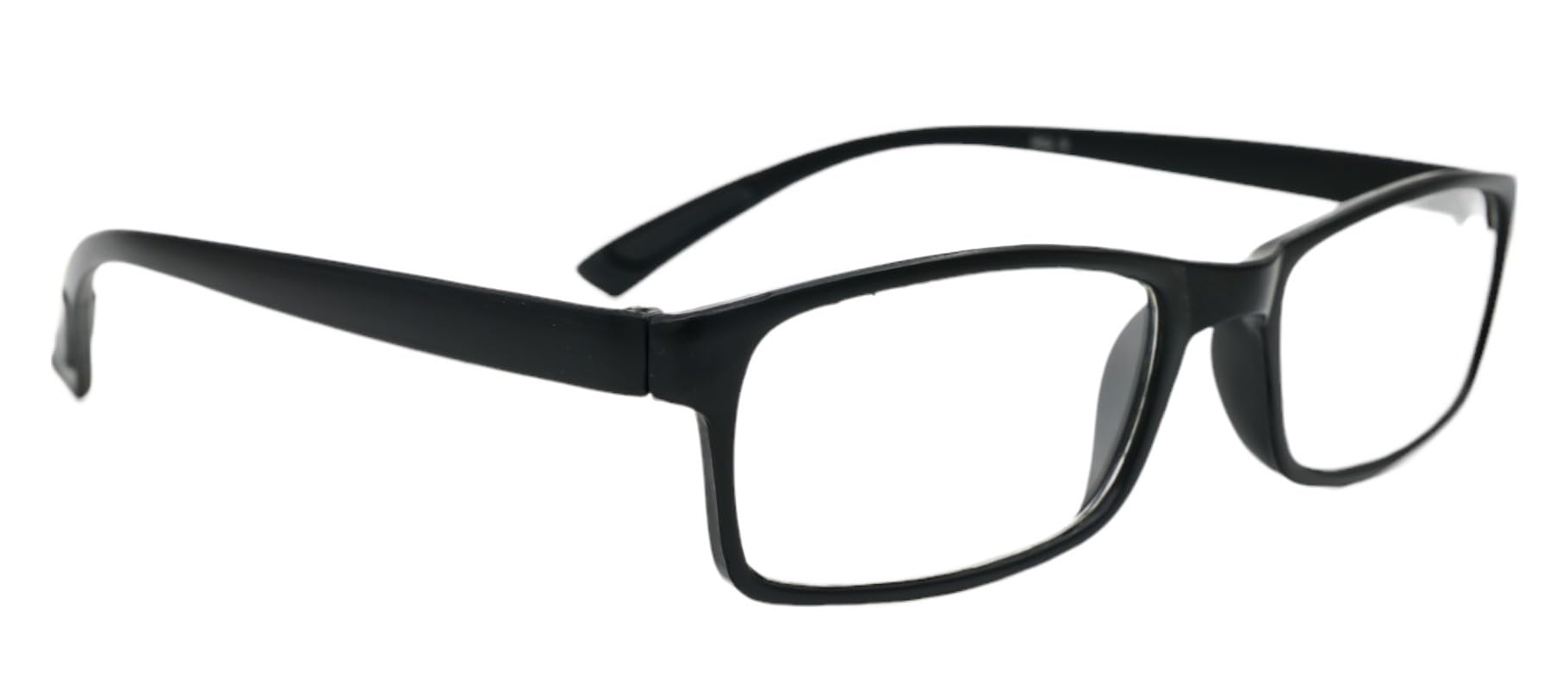 Fads & Fashions Unisex All Black Bendable Tr90 Material Superior Reading Glasses 15 Lens Strengths +1.0 Up To +4.0 With 4 Colour Designs Rg9 (, 4.0)