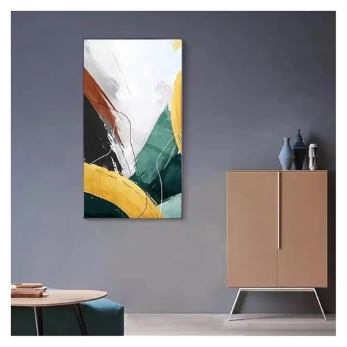 Peinture a l'huile moderne et grande affiche murale de style nordique