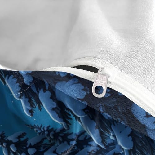 Housse de couette aurores boréales microfibre résistante finition premium - 8