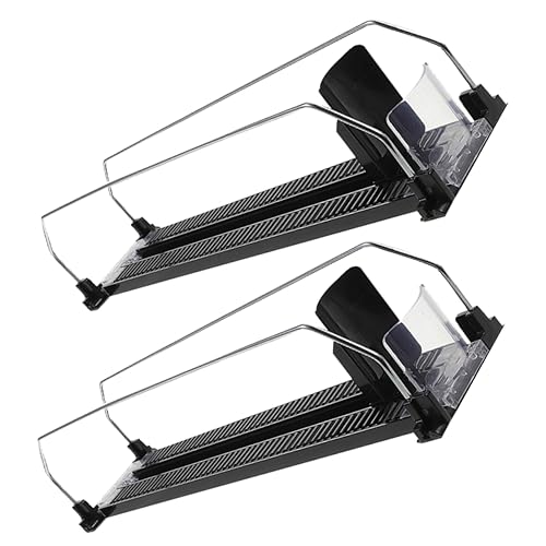 Cabilock 2pcs Black Plastic Drink Pusher for Commercial Beverage Dispenser Can Organizer Shelf Replenishment Tool