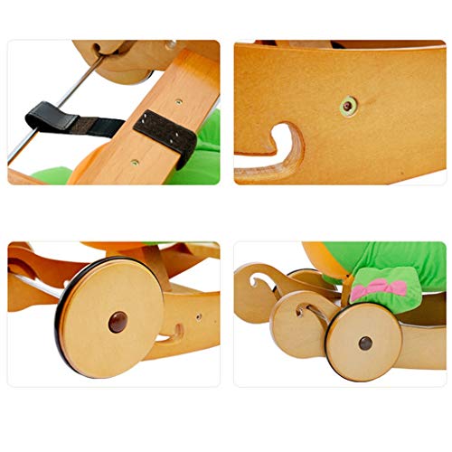 Schaukelpferd QIQIDEDIAN waschbar Baby Kind Dinosaurier Schaukelstuhl aus Holz im Alter von Baby Geschenk Geburtstag… – Bild 6