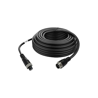 Auto 4-pin Aviation Video Extension Cable, Backup Camera Extension Cable for Car, Trailer, Bus, Truck Reversing Rear View Camera.49.2FT/15M