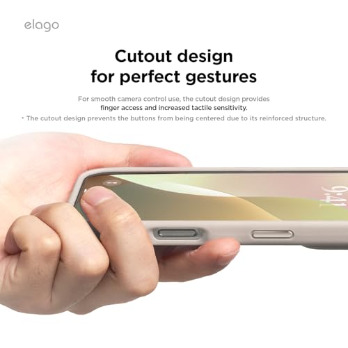 elago Premium Magnetic Silicone Case for iPhone 16 Pro Stone by elago - Used condition - Image 7