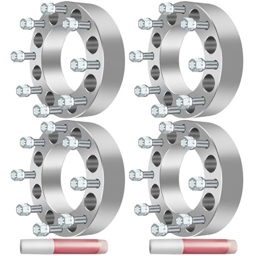 ECCPP 4PCS 2 inch 8x6.5 to 8x180 Wheel Adapters Conversion Fits for 2001-2003 for Chevrolet Silverado 1500 HD