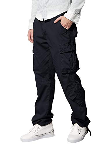 Image of Match Men's Wild Retro Multi-Pockets Utility Casual Cotton Cargo Trousers #3357