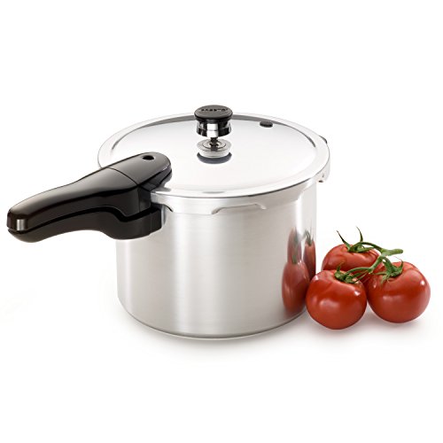 Image of Presto 01362 6-Quart Stainless Steel Pressure Cooker & 01264 6-Quart Aluminum Pressure Cooker