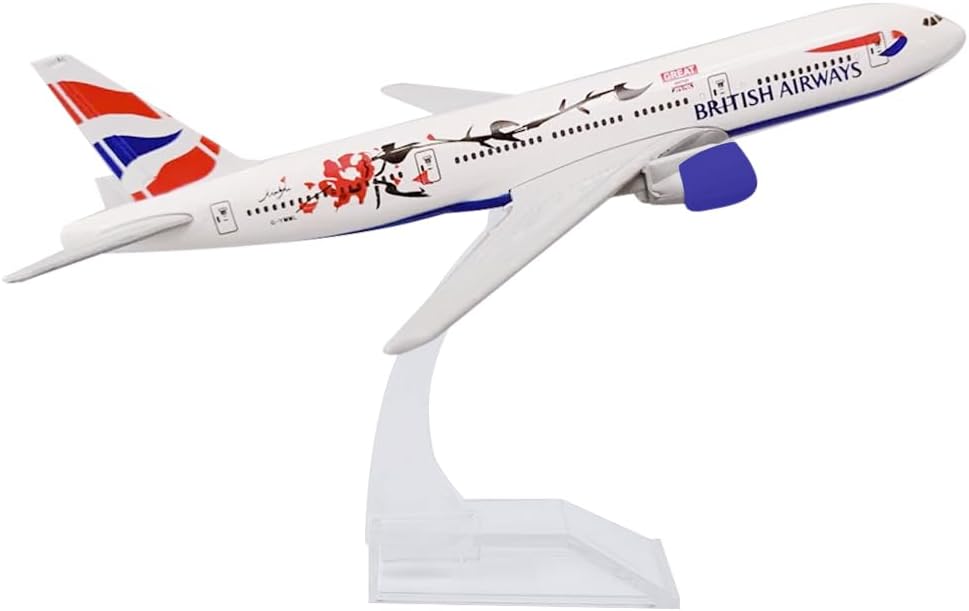 16cm British Airways, Boeing 777-200 Aircraft Diecast Metal Airplane Model Static Decoration