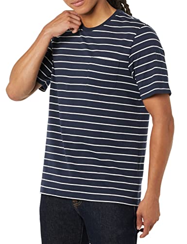 Image of Amazon Essentials Men's Short-Sleeve Crewneck Pocket T-Shirts, Pack of 2