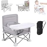 elevador play 👍️【Cómoda y segura】La trona portátil cuenta con grandes patas de goma que son antideslizantes y tambaleantes, y está equipada con correas dobles y de seguridad para garantizar que tu hijo permanezca sentado de forma segura en la silla.