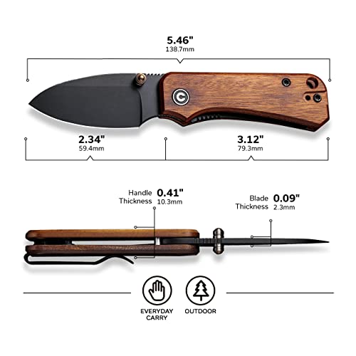 Weknife Ben Petersen Designed Banter And Civivi Baby Banter Pocket Knife For Edc Wood Handle #TOP7
