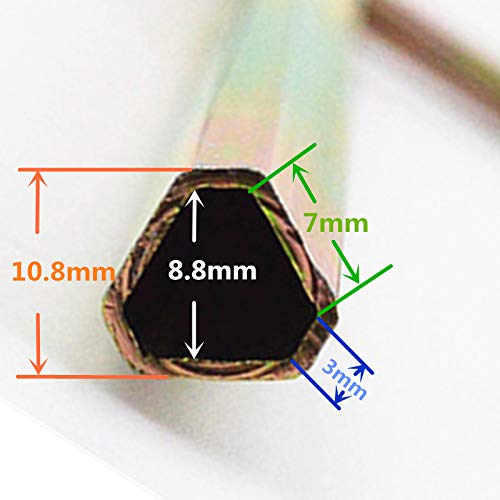 5pcs/1 Pack Elevator Triangle Key Long Type Length:100mm