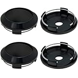 AUTUT Center Caps,67mm Wheel Rim Hub Center Covers Replacement 62.5mm Lug to Lug,Black,Pack of 4